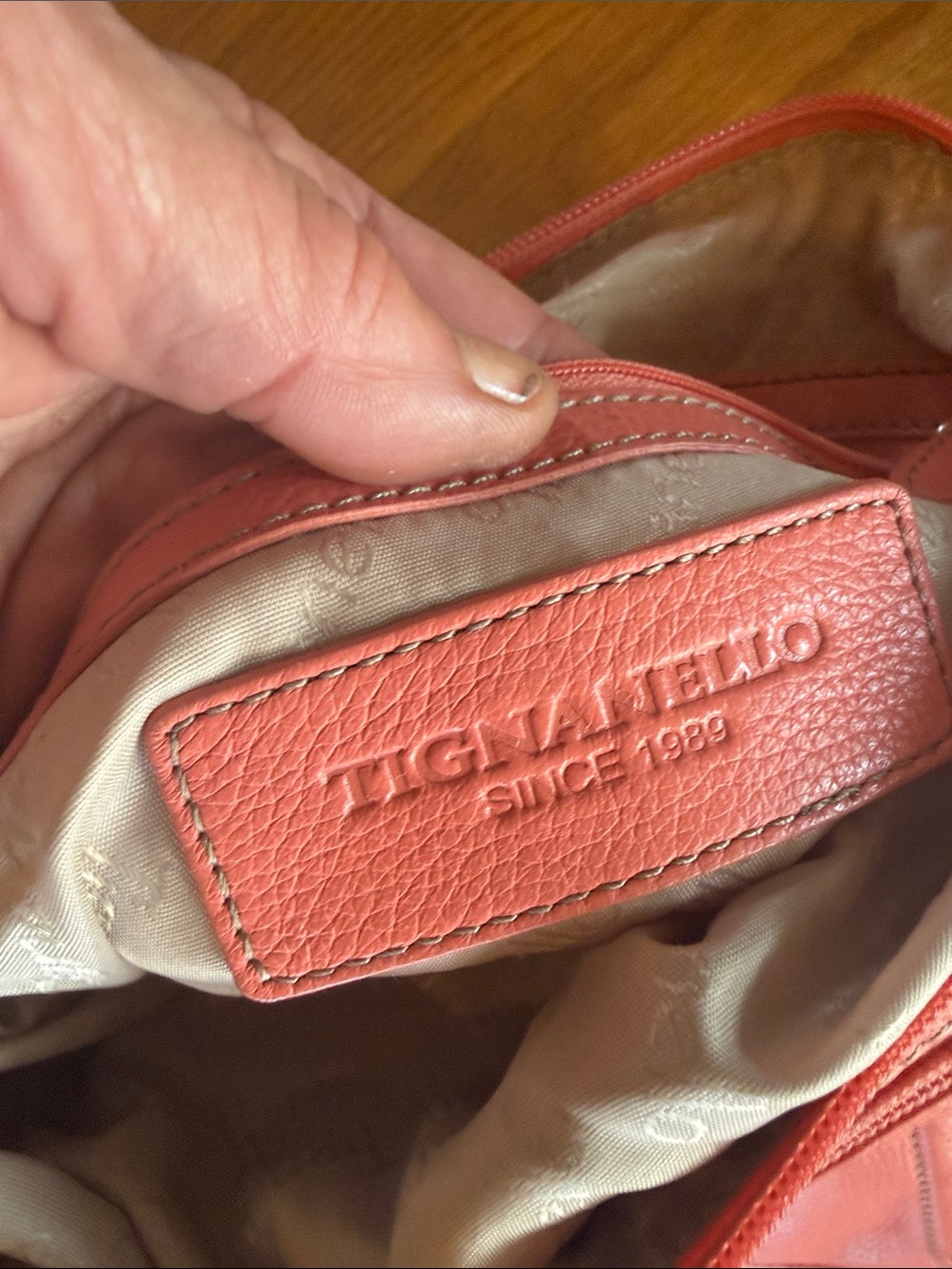 TIGNANELLO ladies handbag very good condition leather - Picture 7 of 11